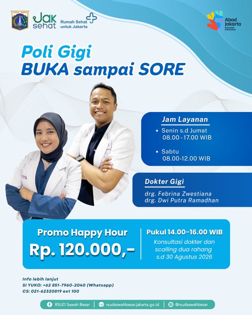 PROMO HAPPY HOUR: GIGI BERSIH & SEHAT